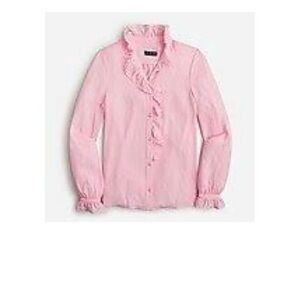 J Crew drapey cottage top in pink bouquet. Size 18.